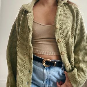 ☀️ Liz Claiborne Chunky Knit Cardigan Sweater